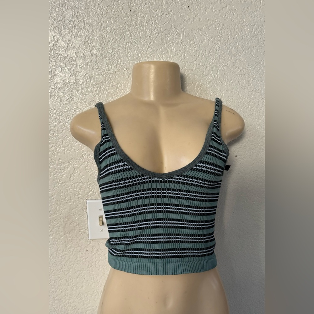 Urban outfitters stripe blouse tank top sexy crop top